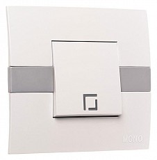 Выключатель одноклавишный с подсветкой Mono Electric Eсо 101-010101-101