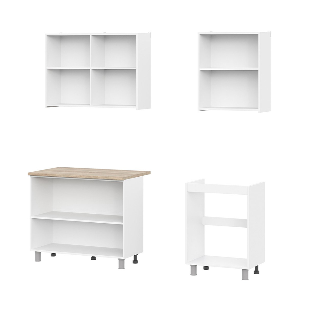 Кухонный гарнитур КГ 6 1.6 м, Белый