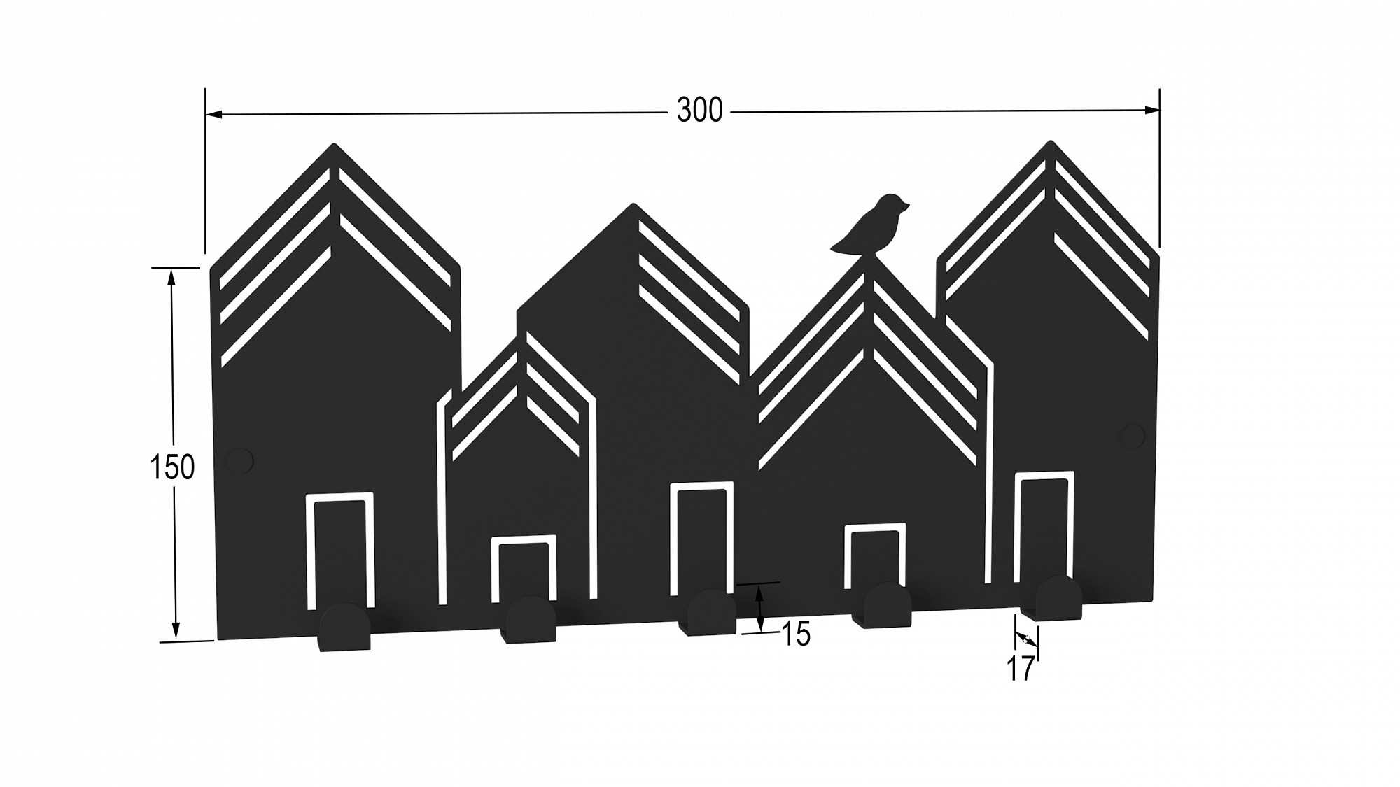 Вешалка настенная Хигс ДМ01