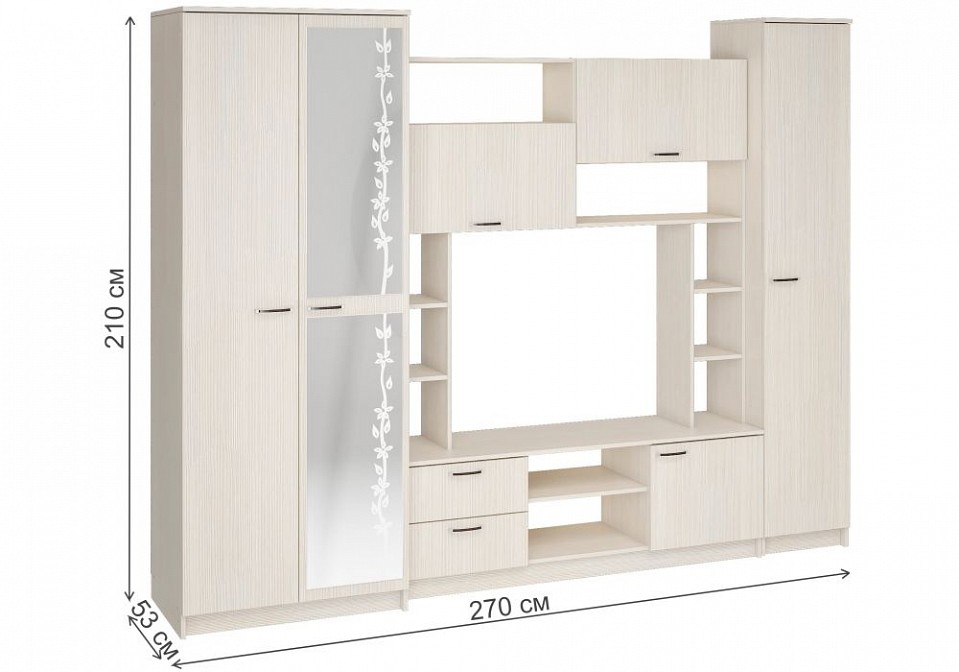 Стенка для гостиной Аула