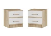 Комплект тумб Сакура дуб сонома / белый