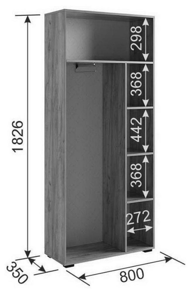Шкаф платяной Бери