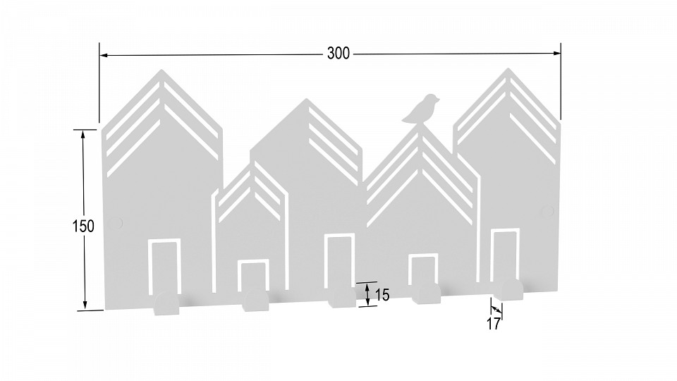 Вешалка настенная Хигс ДМ01