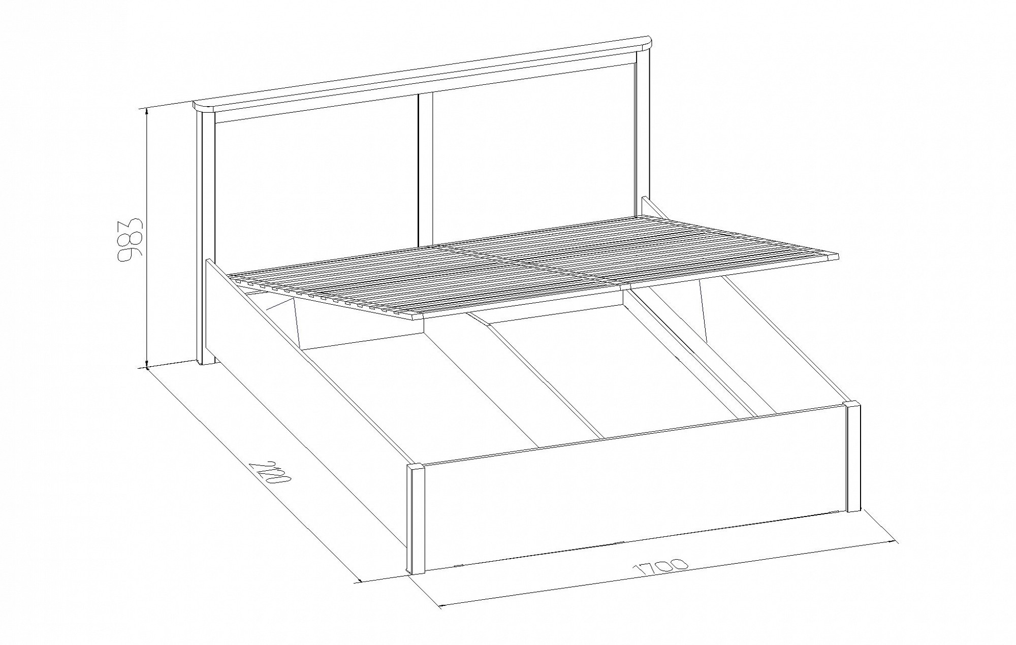 Кровать двуспальная Sherlock 42.2