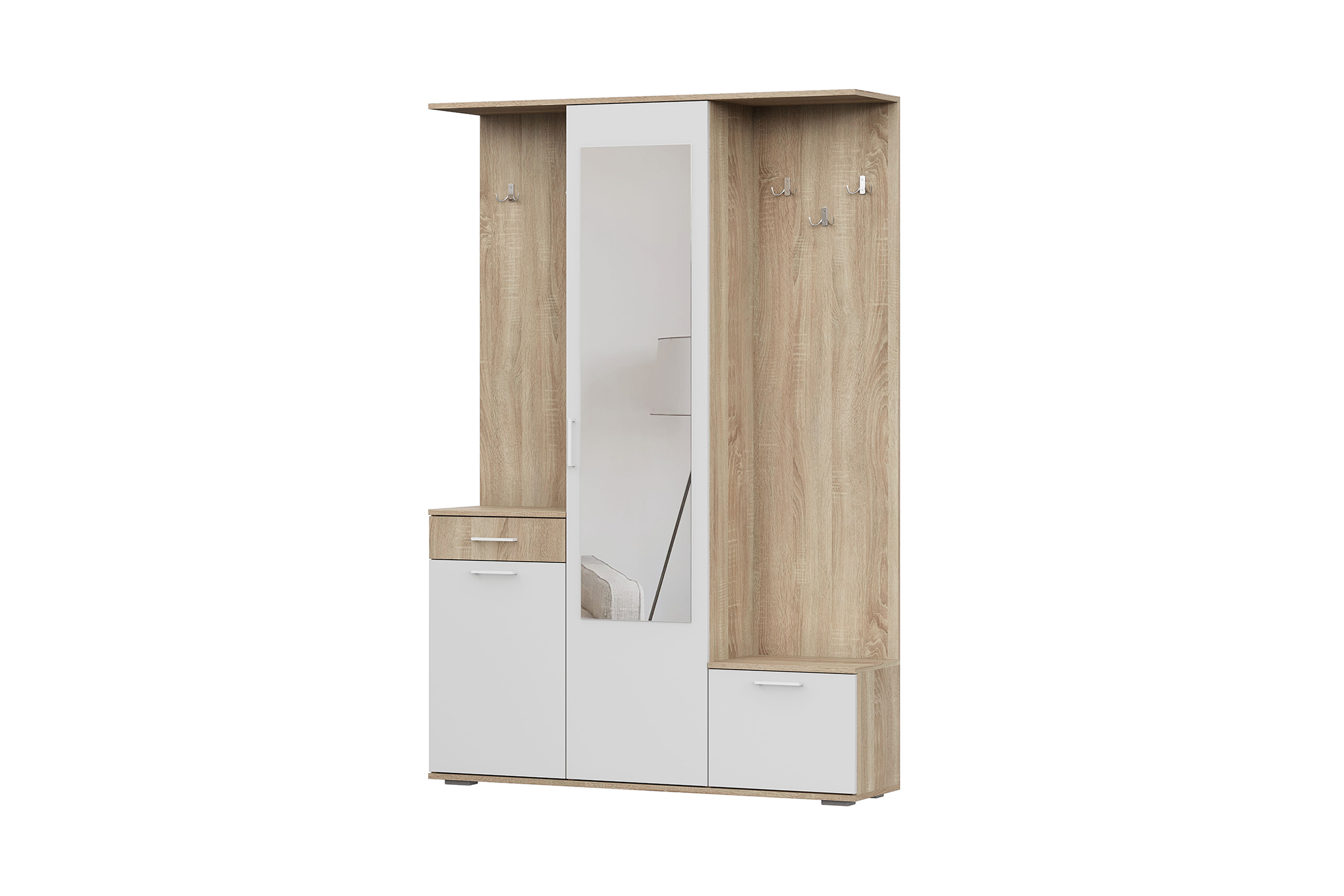 Прихожая Дюна дуб сонома / белый