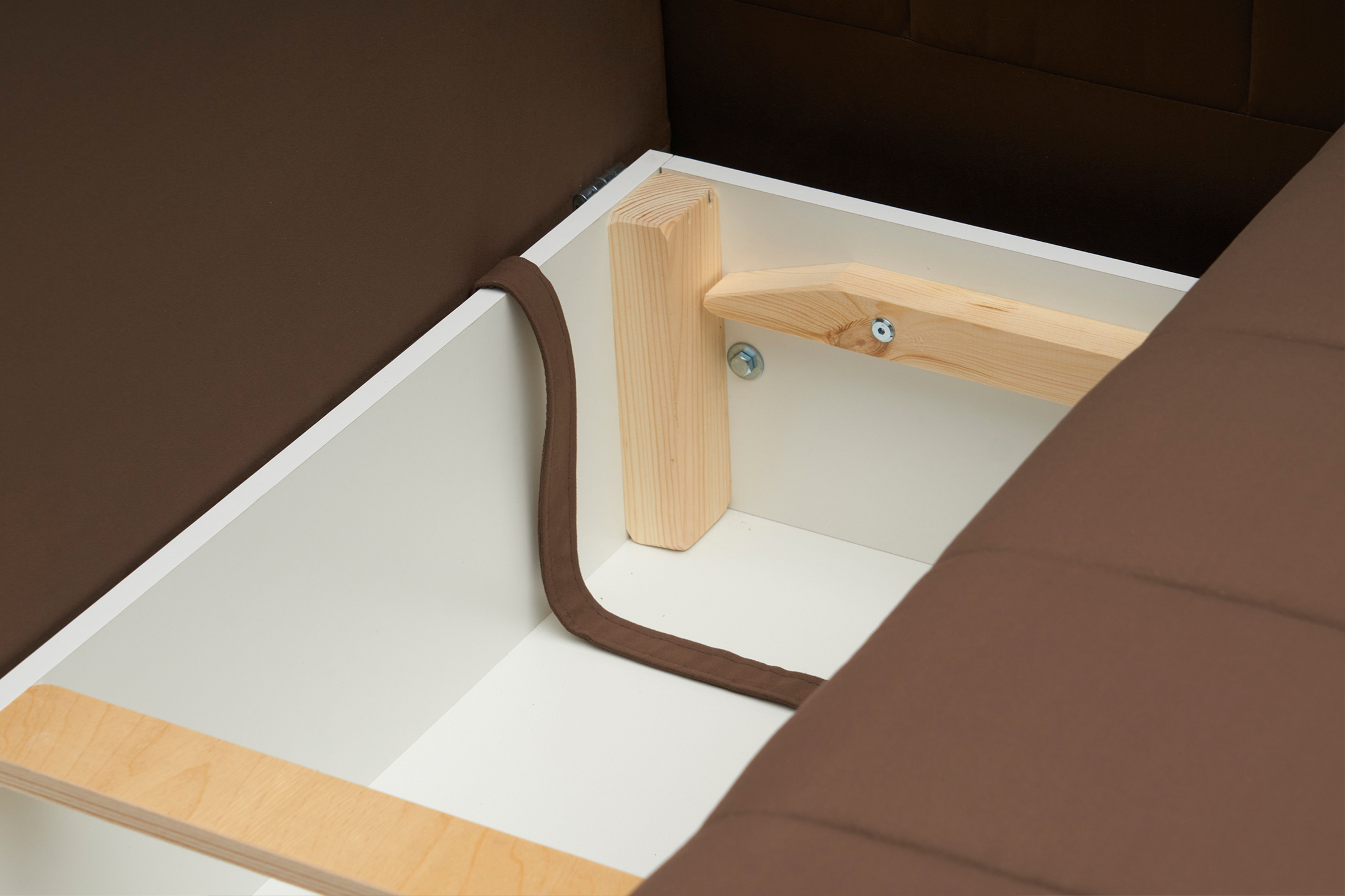 Диван еврокнижка Малибу коричневый