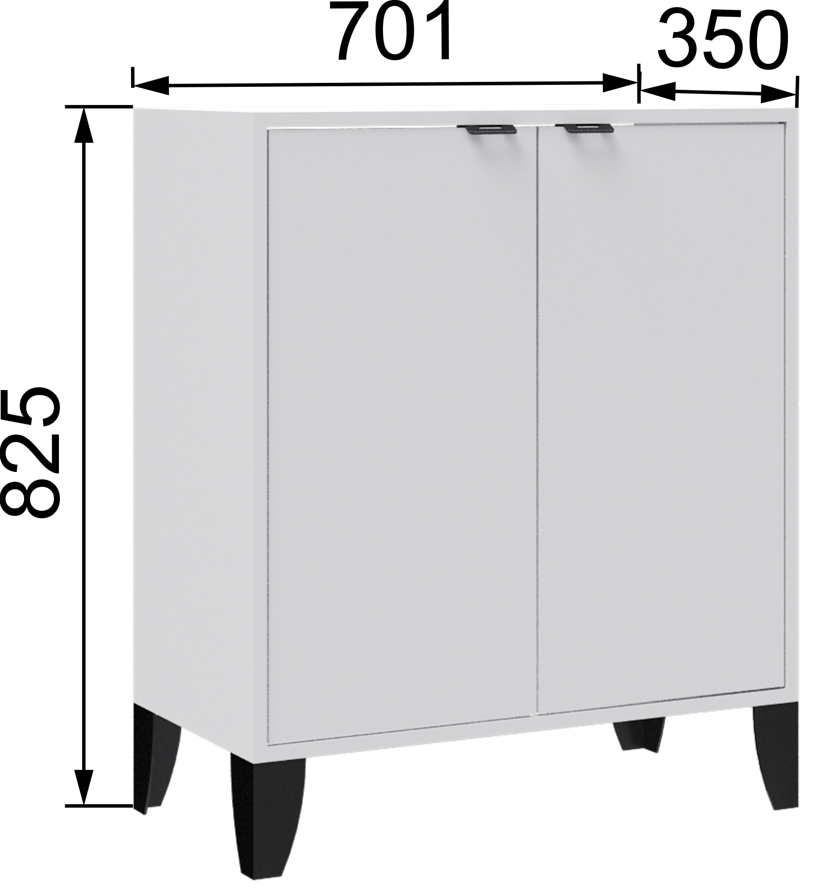 Гостиная Гира шкаф ГШ-2 белый