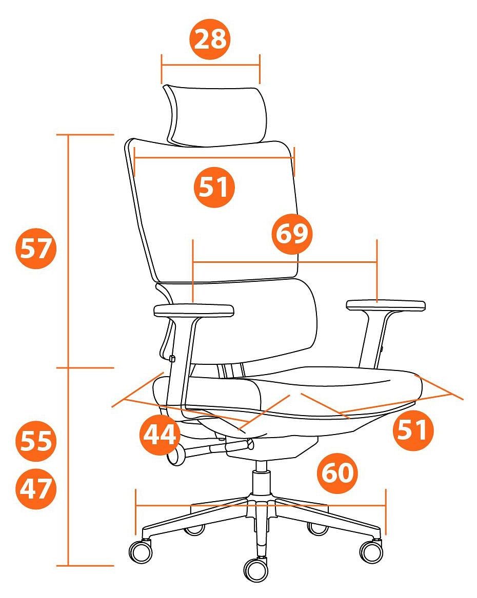 Кресло компьютерное MESH-11HR