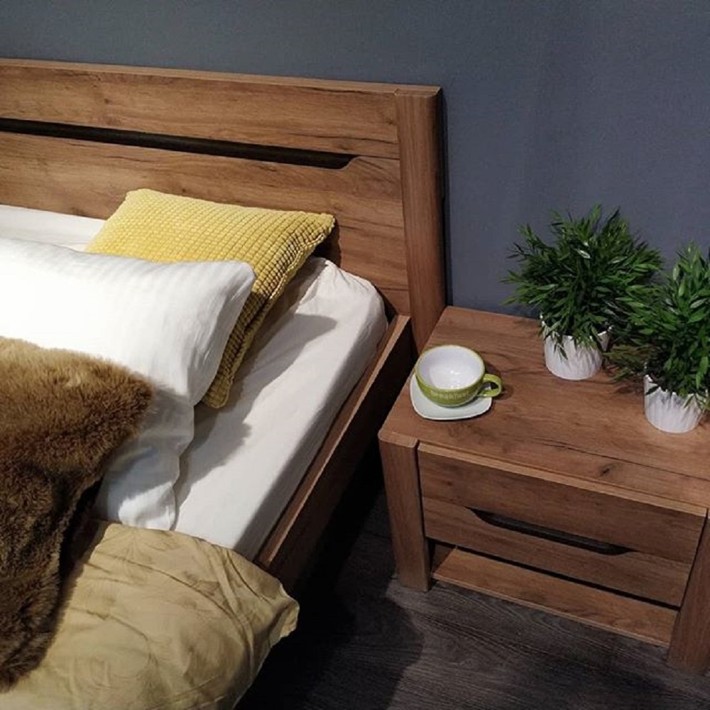 Тумба прикроватная с ящиком Афина А1, дуб крафт табачный