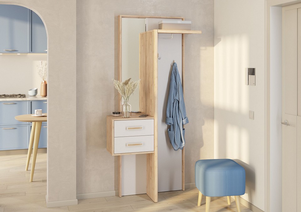 Стенка для прихожей Мила 2-3444