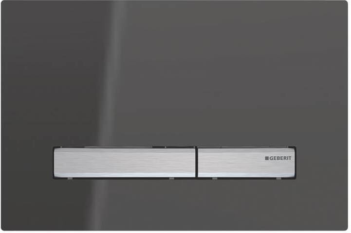 115.788.SD.2 Смывная клавиша Geberit Sigma50 для двойного смыва к 111.300/350/361/362/380/390/796 зеркальное дымчатое стекло/металлический хромирован