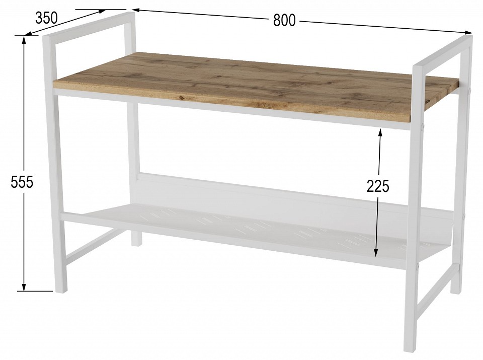 Банкетка-стеллаж для обуви Хигс СКП01
