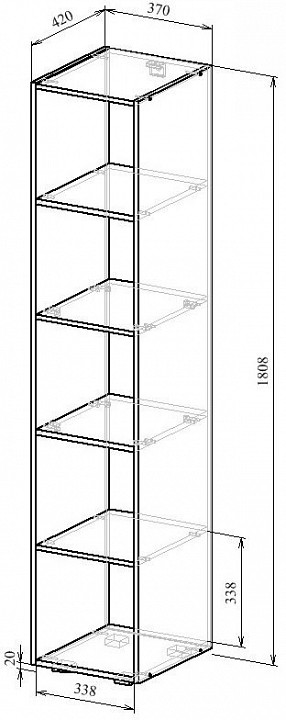 Стеллаж-колонка Прайм-51