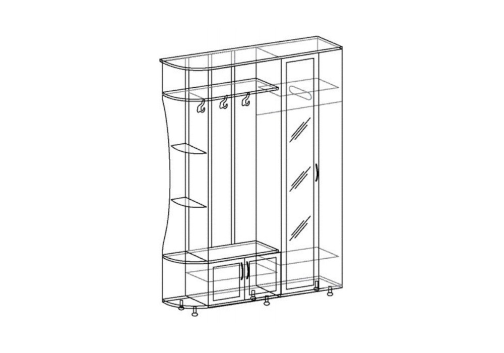 Прихожая Лика №1 сонома