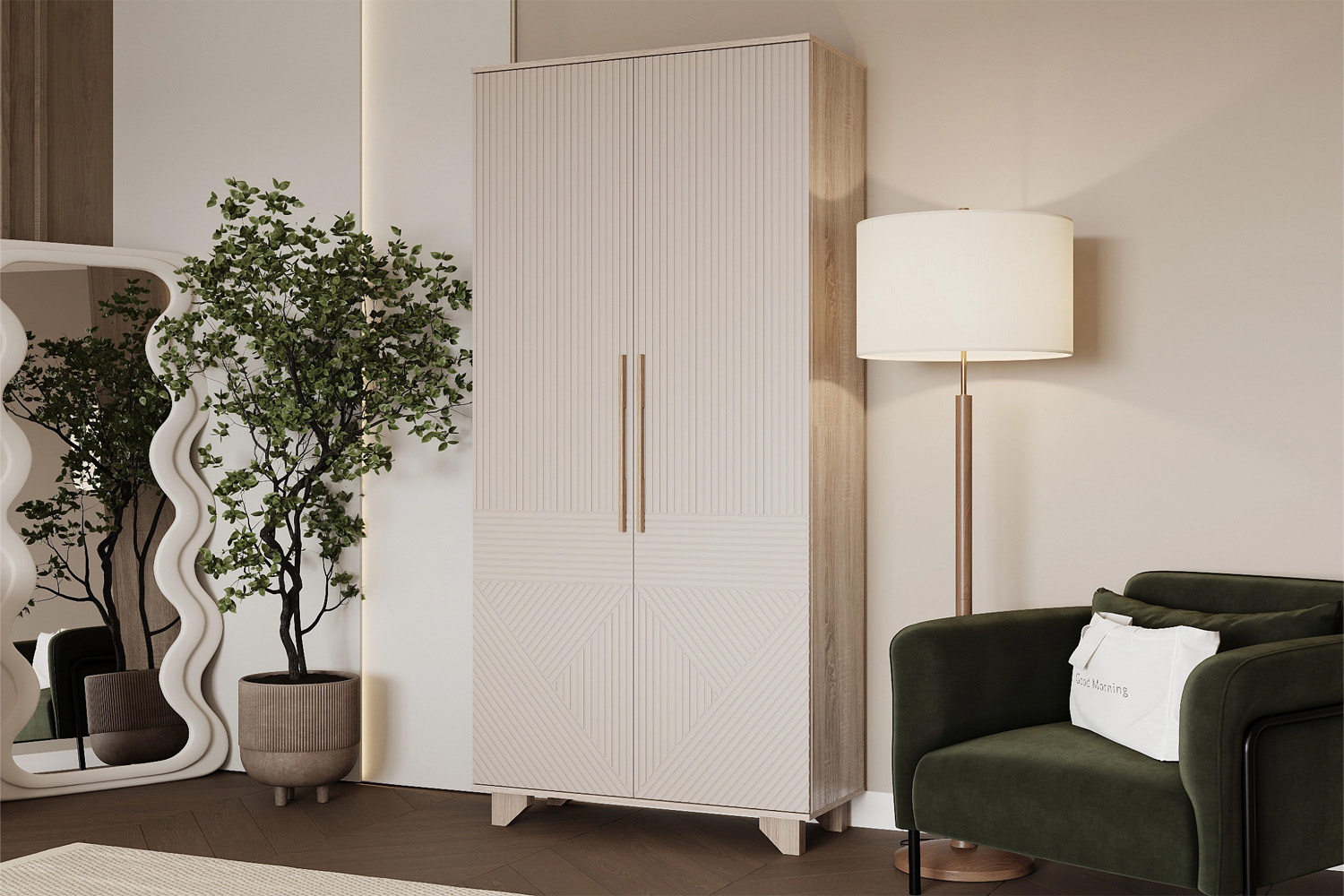 Ньёрд Шкаф 900 Дуб Сонома / Ива пепельная
