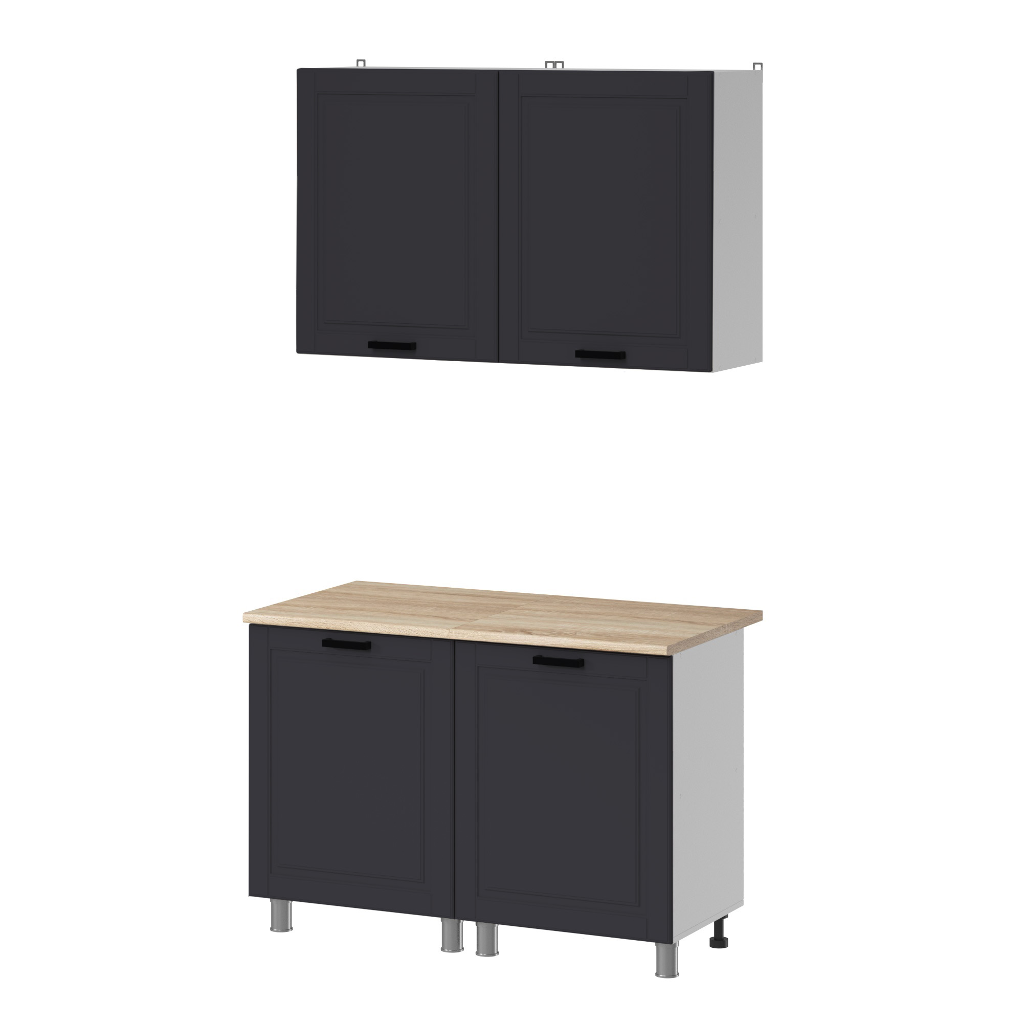 МК Аленушка 1м Астра Сталь,скоба черный,сонома