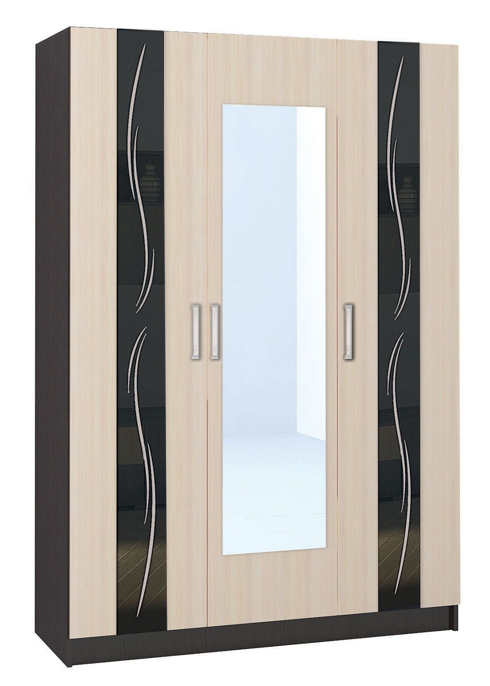 Эрика Шкаф 3-х ств. (Венге/Дуб молочный)