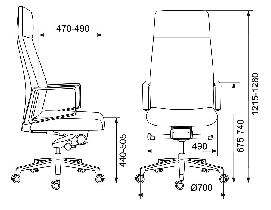 Кресло для руководителя _JONS/BLACK