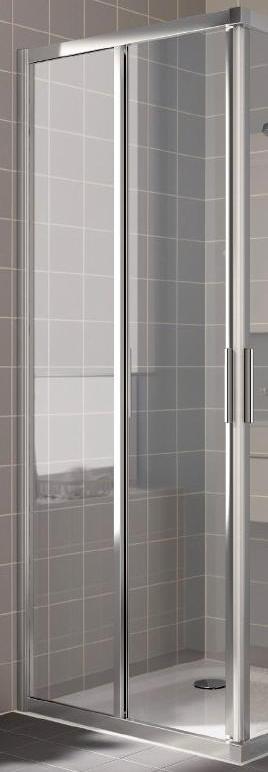 CADA XS CK E2L 08020 VPK 2-х ств.раздвиж. дверь для комбинации со второй дверью 785-810/2000, крепление слева, стекло прозр. ESG Clean