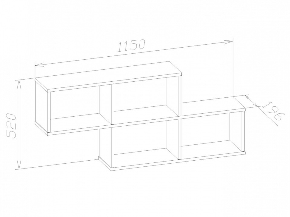 Полка навесная ПК-3