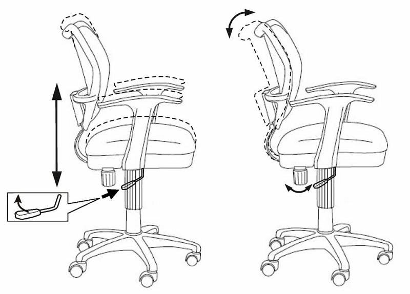 Кресло компьютерное Бюрократ CH-W797 розовое