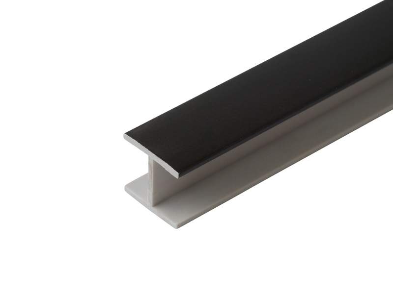 Планка соединительная 180 градусов черная