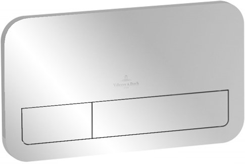 9224 9061 ViConnect клавиша смыва двухрежимная, пластик ABS, хром