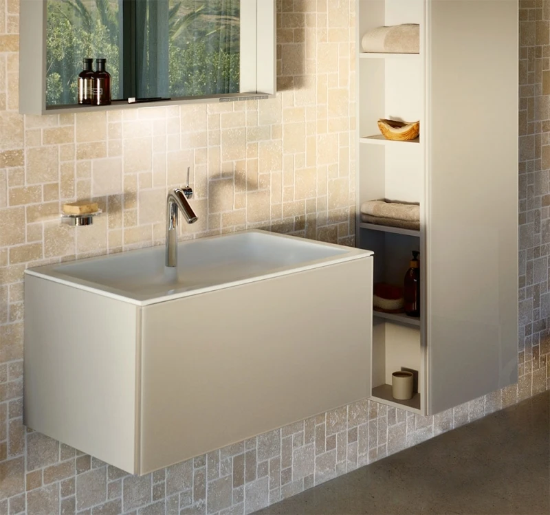 32962180000 PLAN Тумба под умывальник 800x490x605 мм кашемир