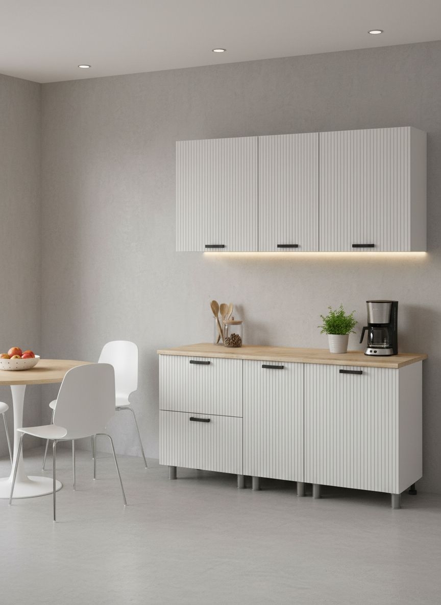 МК Аленушка 1,6м в.4 Лотос Молочный,скоба антрацит,сонома