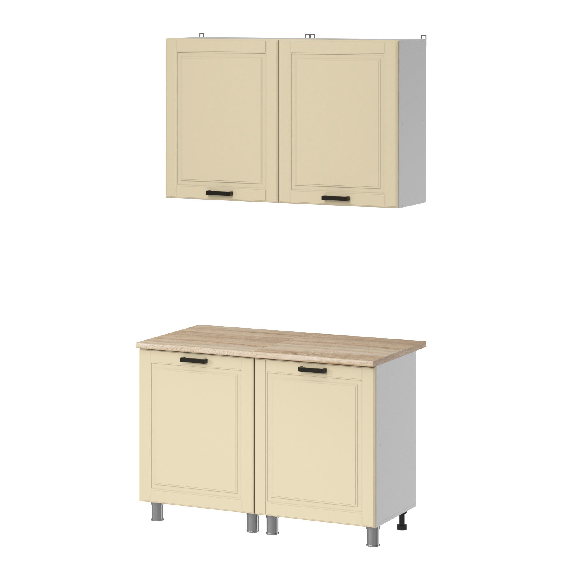 МК Аленушка 1м Астра Крем,скоба черный,сонома