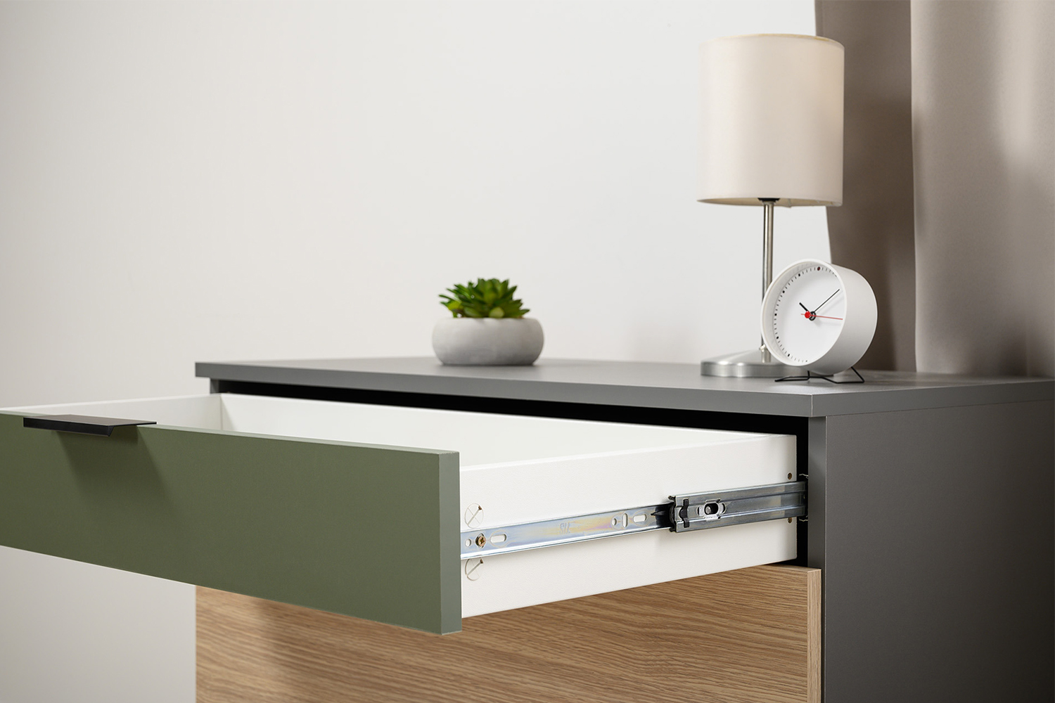 Комод Марвэл 16.234.03, Темно-серый, Плэйн, Зеленый