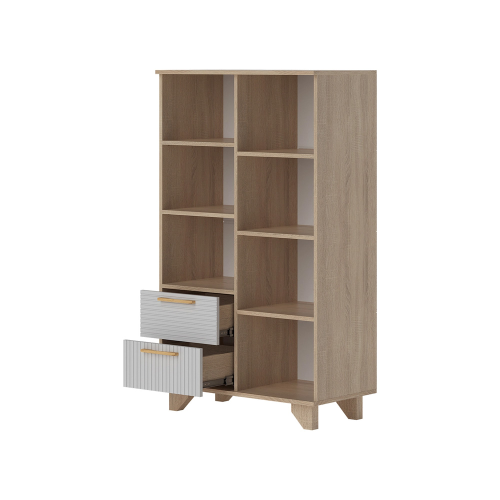 Ньёрд Шкаф 800 Дуб Сонома/Белый софт матовый