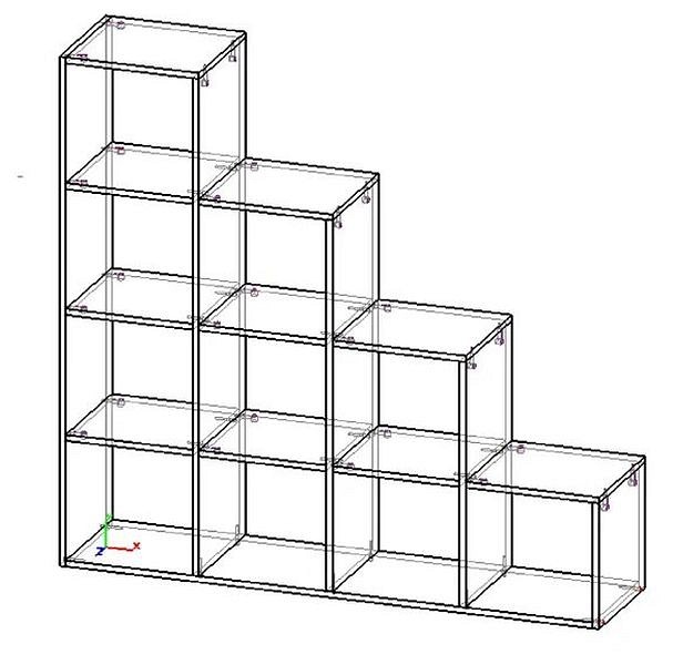 Стеллаж Агата М6