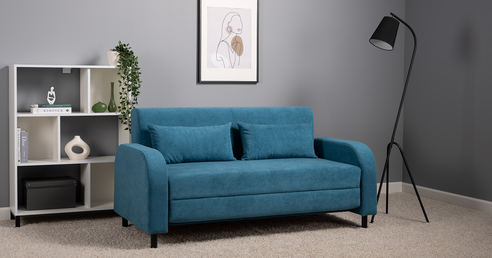 Диван-кровать Киото ТД 784, Синий