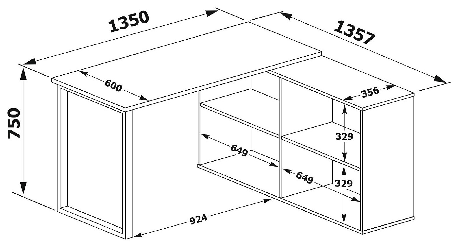 Стол письменный СПм-209