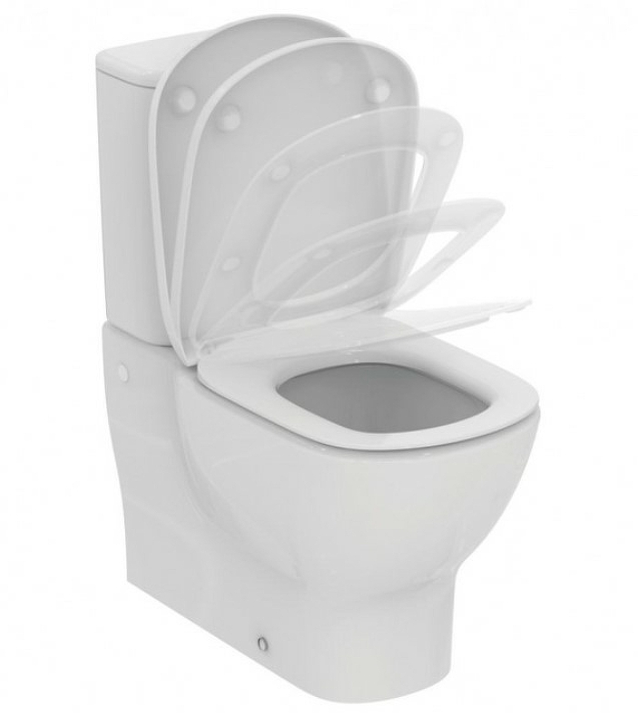 T532901 Ideal Standard i.life S УльтраТонкое сиденье и крышка для унитаза с функцией плавного закрытия, дюропласт, с функцией fast fix (легкосъемное)