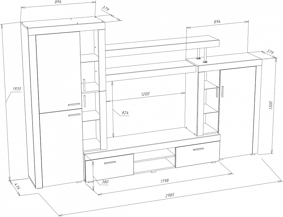 Стенка-горка Монтана СТ-1