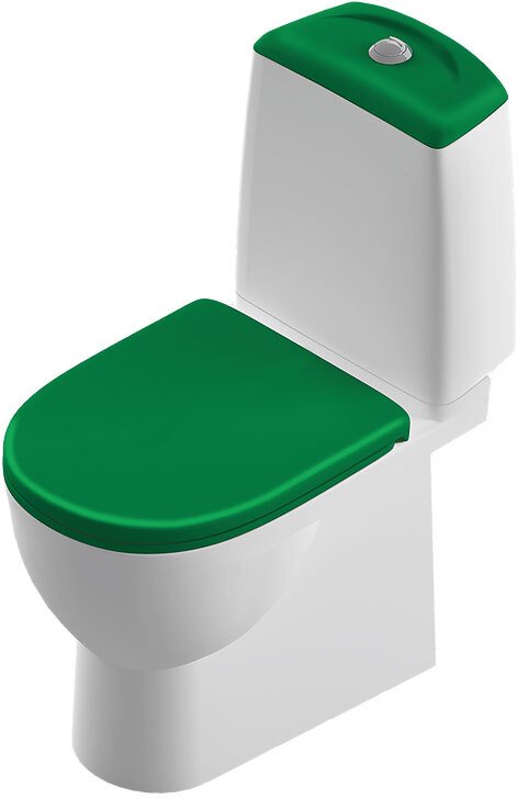 BEST COMFORT Унитаз-компакт Зеленый S1 (WC.CC/Best/2-DM/GRN.G/S1)