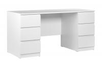 Письменный стол Кастор белый 6 ящиков