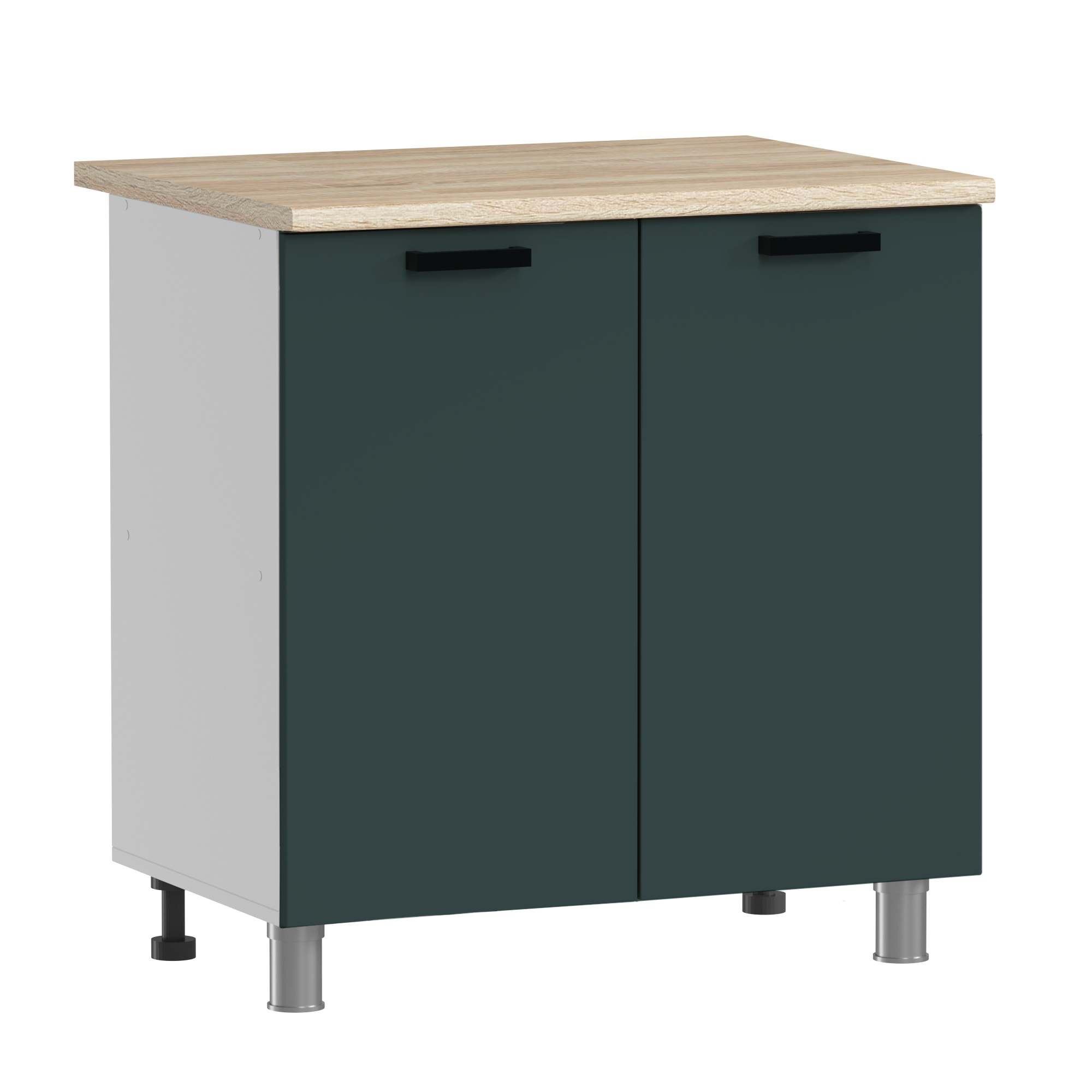 МК Аленушка Н 800 Лаванда Изумруд, скоба черный (со столешницей)