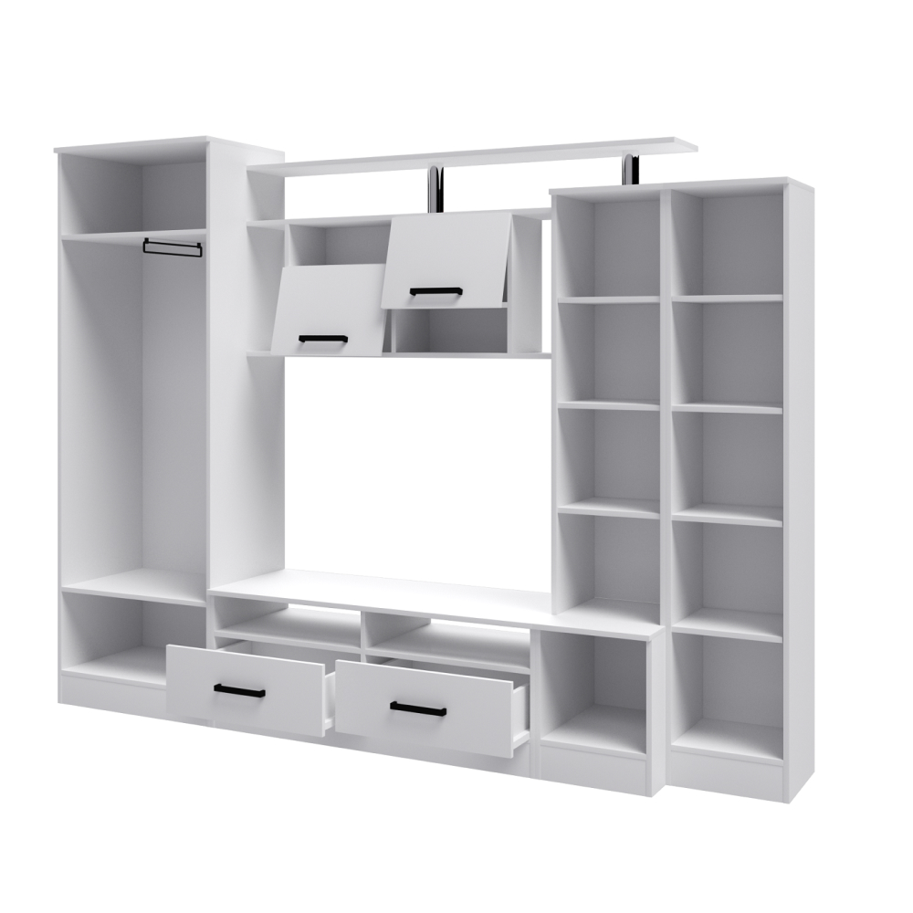 Стенка в гостиную Оскар-5, белый