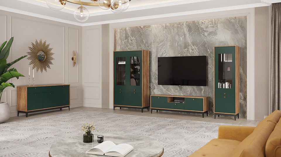 Шкаф-витрина Brass