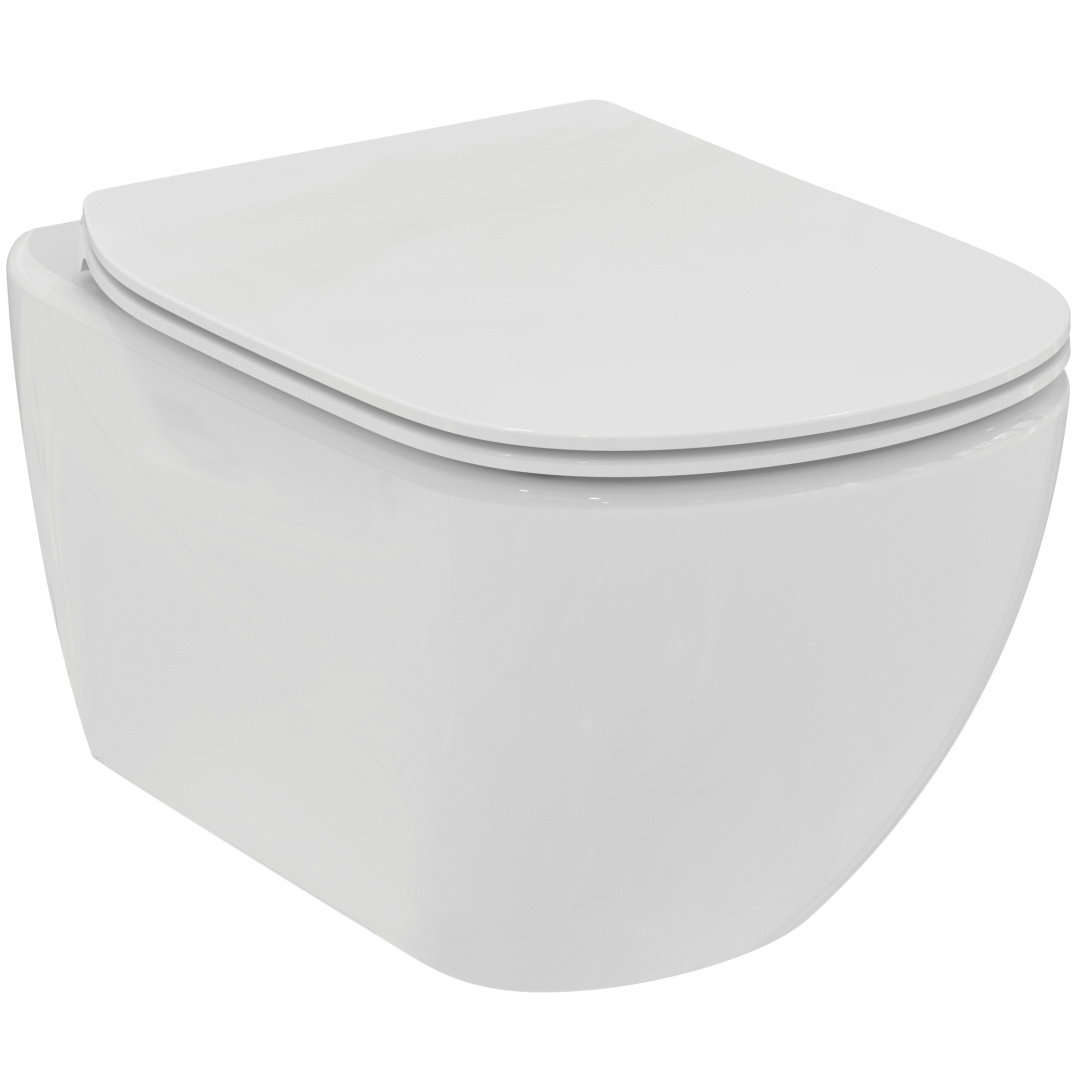 T536001 Ideal Standard Tesi Подвесной безободковый унитаз с технологией RimLS+ (крышка в комплекте)