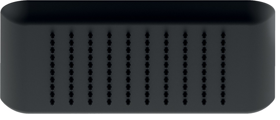 AD139/122BM верхний душ 24 см, матовый черный