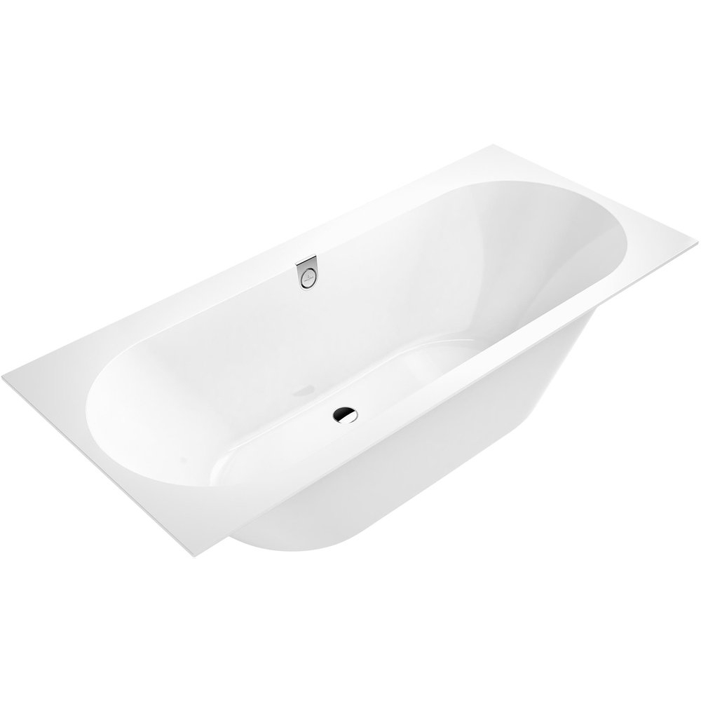 UBQ 180 OBR 2DV-01 OBERON 2.0 Ванна 180x80, с ножками, материал кварил Quaryl®, слив/перелив + ножки