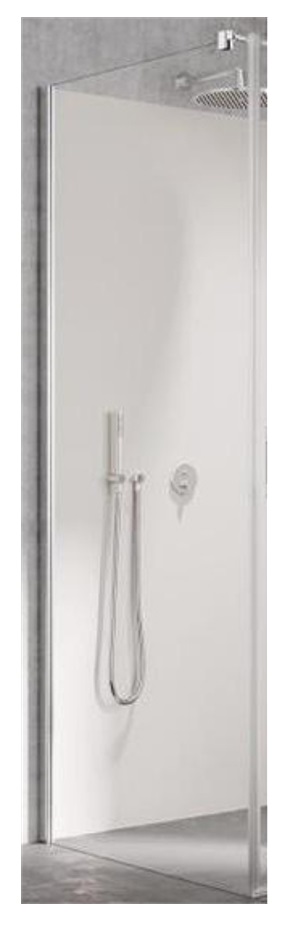 LI TWP LIGA Боковая стенка H=2000, L=900, профиль серебро/глянец + стекло прозрачное ESG с покрытием KERMIclean