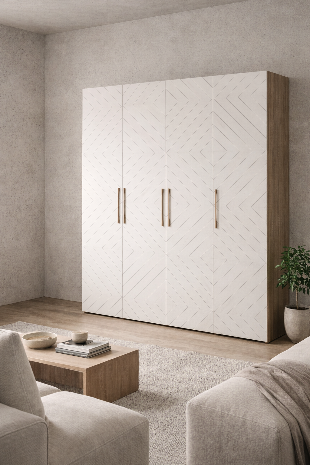 Ньёрд Шкаф 1800 Дуб Сонома/Белый софт матовый