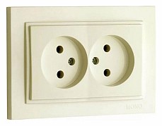 Розетка двойная Mono Electric Despina 102-170005-121