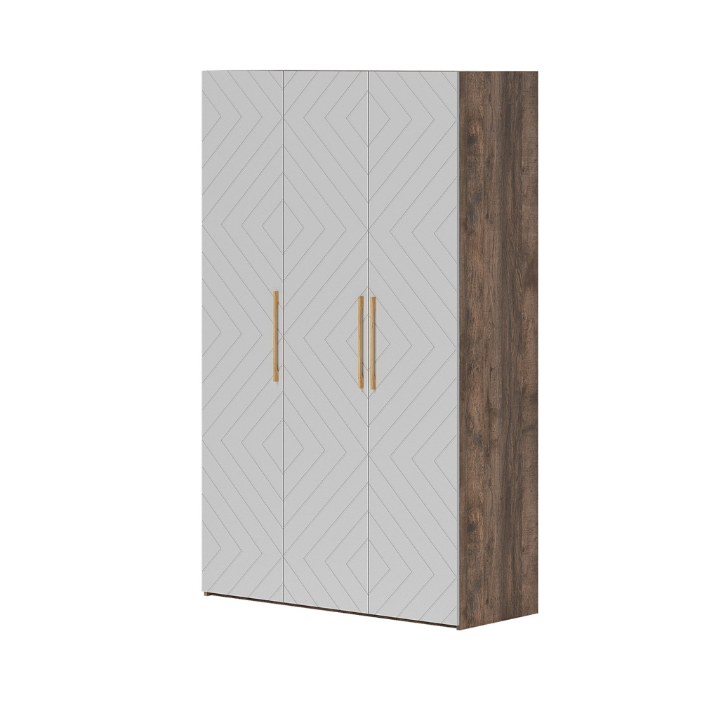 Ньёрд Шкаф 1350 Дуб Самдал/Белый софт матовый