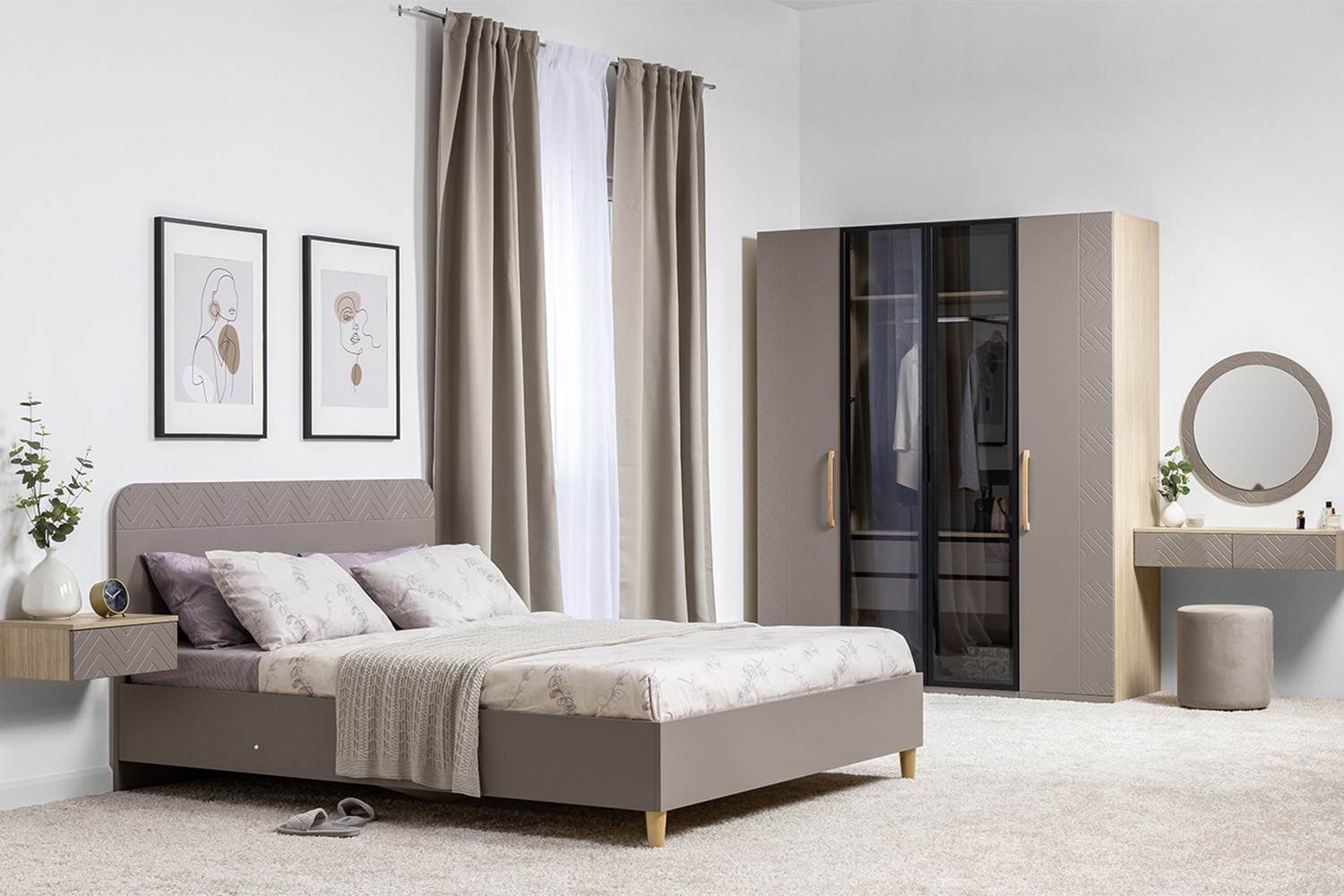 Стол туалетный Амьен 12.50, Плэйн, Веллюто капучино